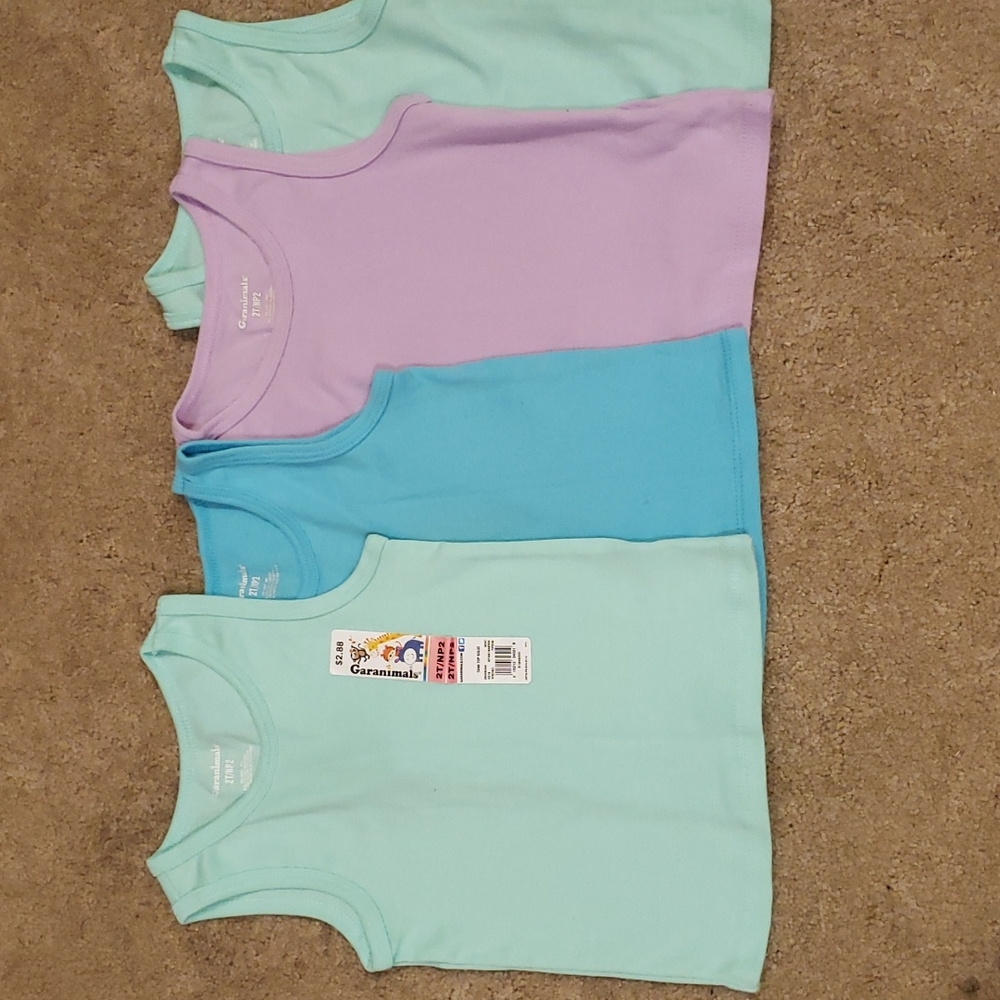 4 tank tops for girls 2 years old